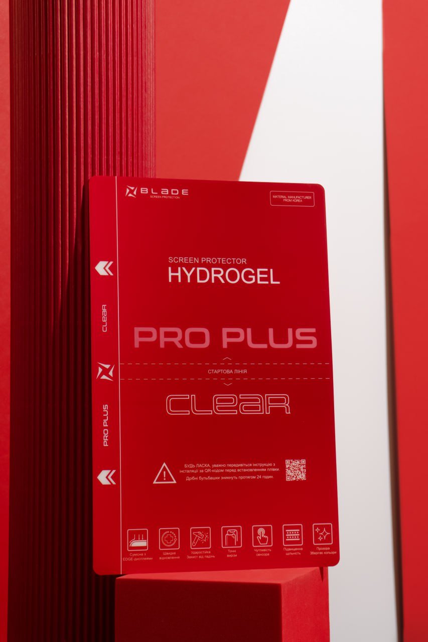 

Blade Hydro-Gel Screen Protector Pro Plus Edge Display Clear Glossy