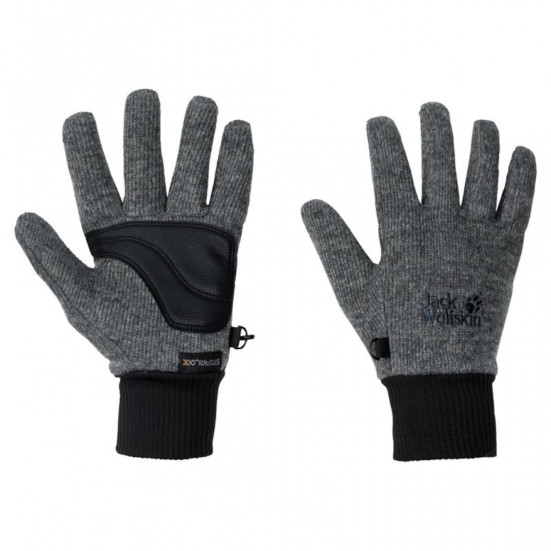 

Рукавички Jack Wolfskin Stormlock Knit Glove M темно-сірі (1900923_6350)