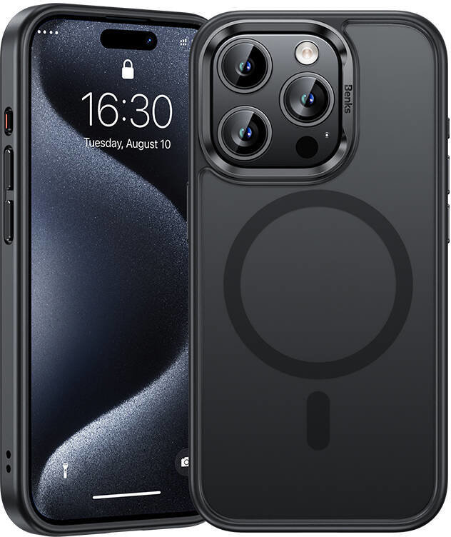 

Benks MagClap Mist Protective Black Titanium for iPhone 15 Pro Max