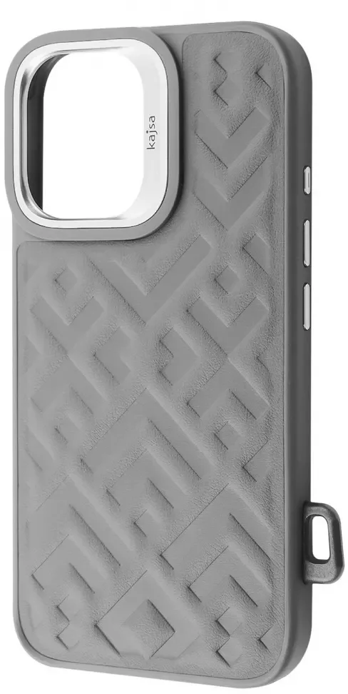 

Kajsa Rhombus Collection with Magnetic Ring Gray for iPhone 16