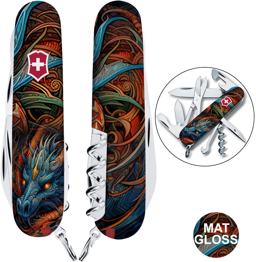 Акція на Victorinox Climber Zodiac Сапфировый дракон 1.3703.Z3260p (Vx13703_Z3260p) від Stylus