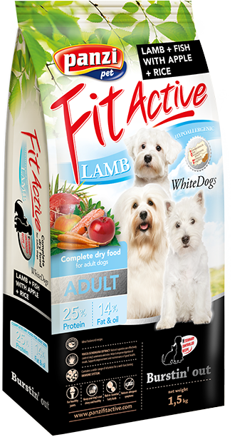 

Сухой корм Panzi Pet FitActive Whitedogs Adult Dog Ягненок и Рыба Гипоаллергенный для собак с белым окрасом 1.5 кг (5998274308555)