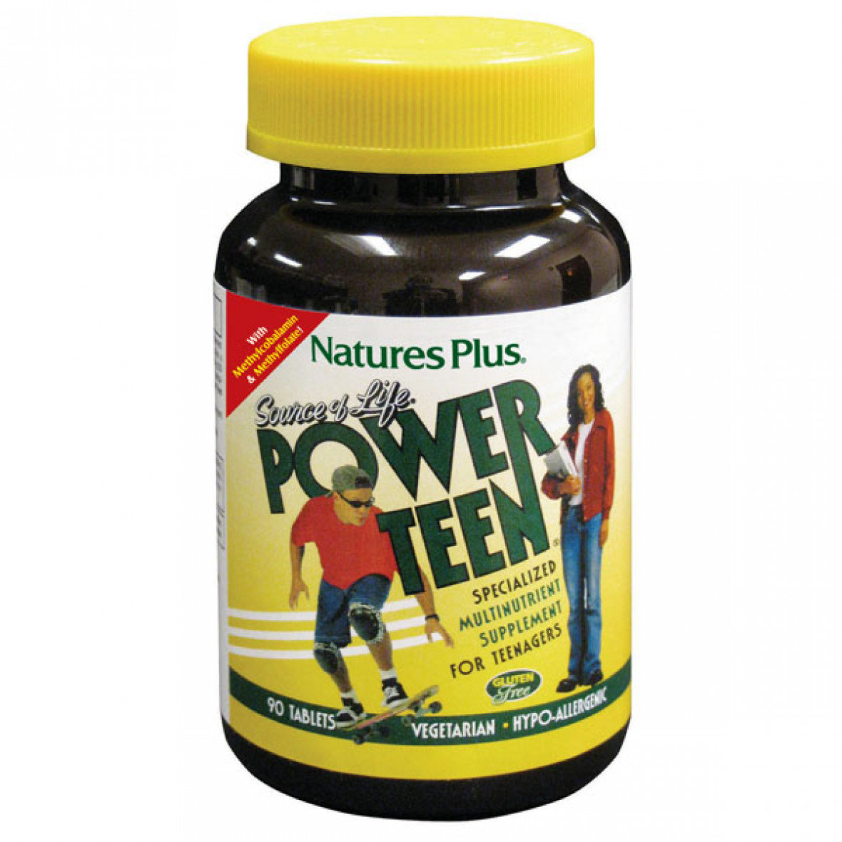 

Natures Plus Power Teen 90 tabs Мультивитамины для подростков