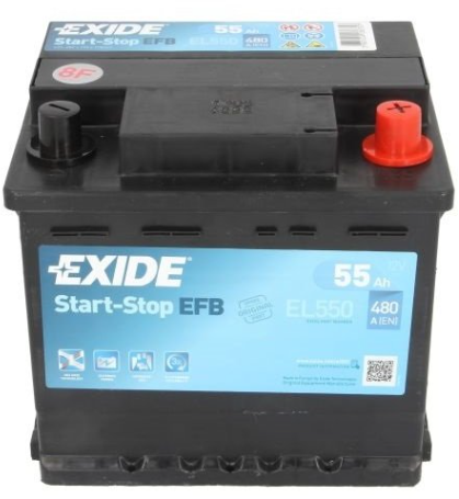 Акція на Автомобильный аккумулятор Exide 6СТ-55 АзЕ Efb (EL550) від Stylus