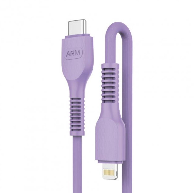 Акція на ArmorStandart Cable USB-C to Lightning 3A 1m Purple (ARM65290) від Y.UA