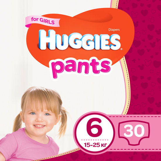 

Huggies Pants 6 (15-25 kg) Jumbo 30 Girl