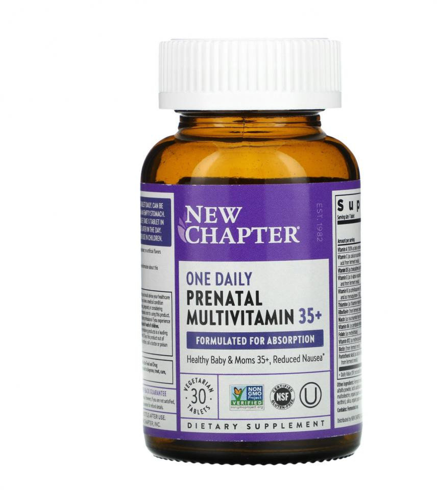 Акція на New Chapter One Daily Prenatal Multivitamin 35+ Ежедневные мультивитамины для беременных 30 таблеток від Stylus