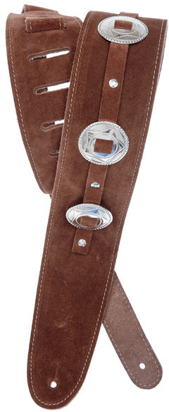 

Гітарний ремінь D'addario Deluxe Leather Guitar Strap (CONCHOS, BROWN)