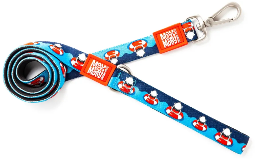 Акція на Поводок короткий для собак Max & Molly Short Leash - Frenzy the Shark S 4894512023147) від Stylus