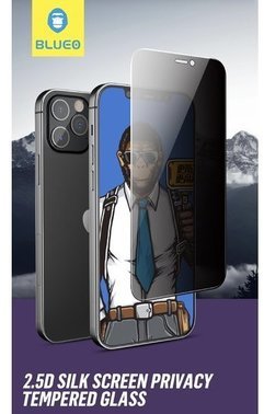 

Blueo Tempered Glass Silk Narrow Border 2.5D Privacy Black for iPhone 15