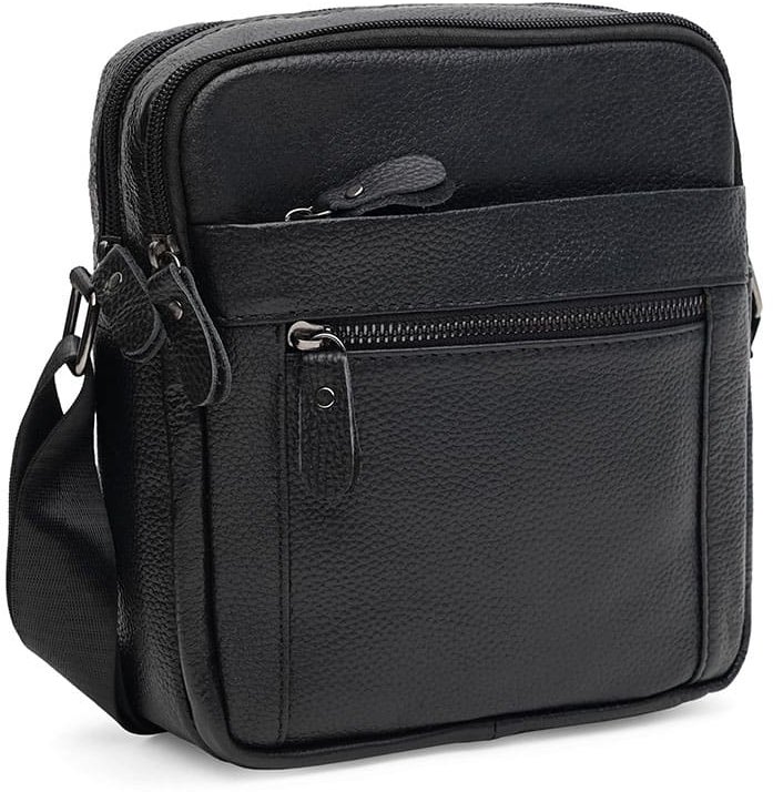 

Чоловіча сумка через плече чорна Keizer (K12333-black)