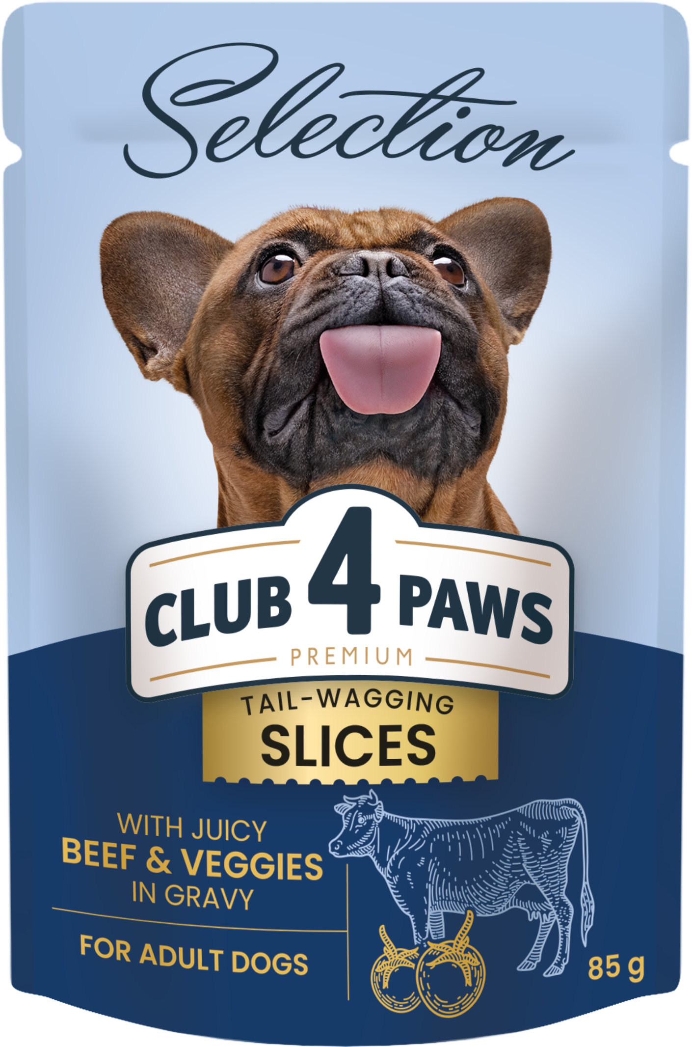 Акція на Влажный корм Club 4 Paws Premium Selection с говядиной и овощами в соусе для собак малых пород 12х85 г (4820215368063) від Stylus