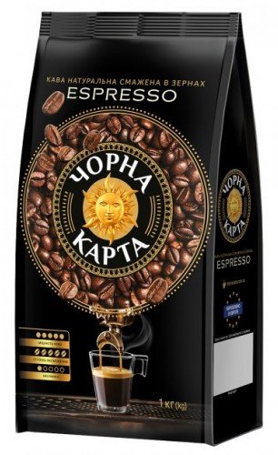 

Кофе Чорна Карта Espresso в зернах 1 кг (8720254065342)