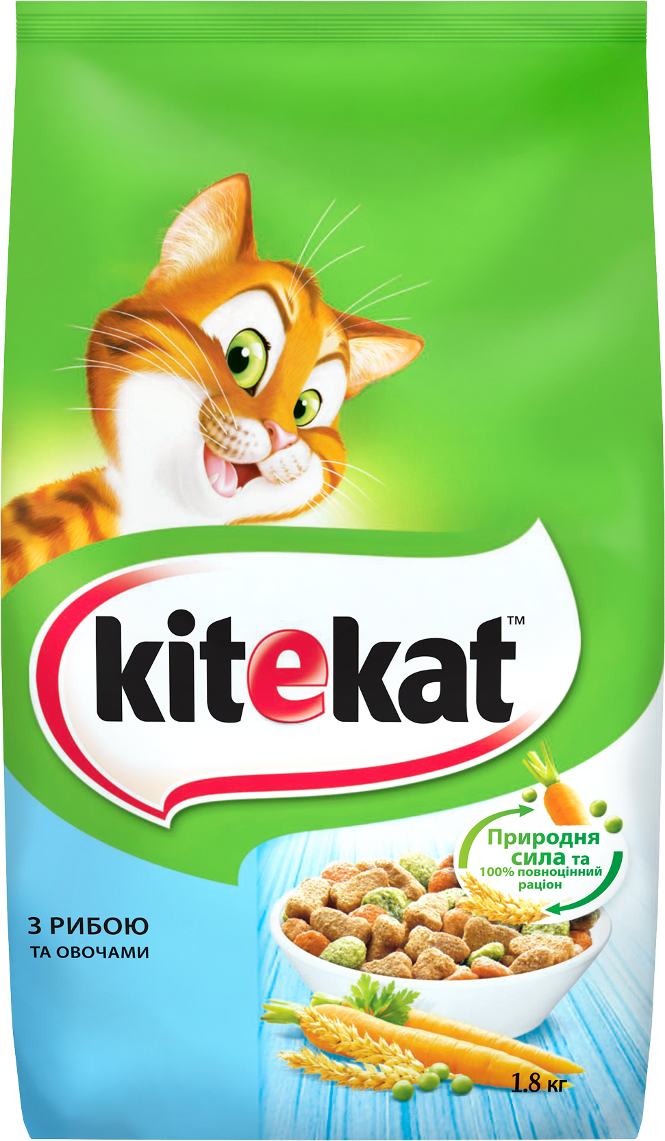 

Сухий корм для котів Kitekat Риба з овочами 1.8 кг (5900951279881)