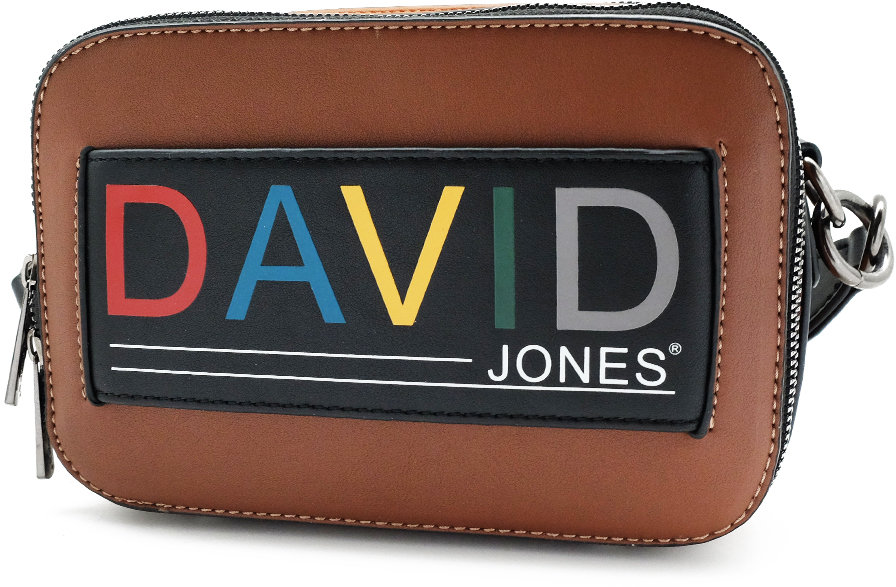 

Женская сумка кросс боди David Jones коричневая (7771685)