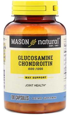 

Mason Natural Glucosamine Chondroitin Глюкозамин Хондроитин 100 капсул