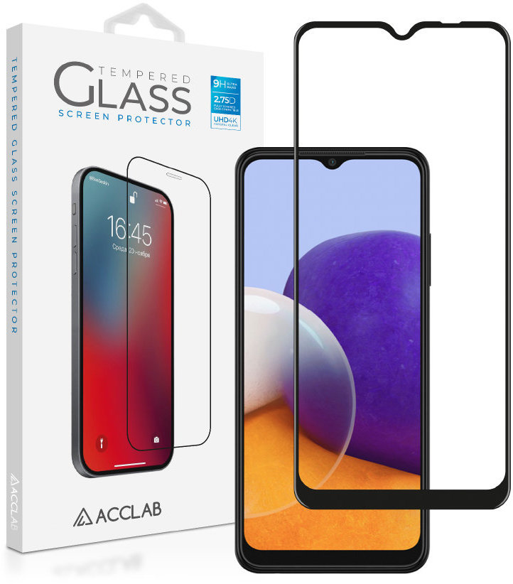 

Acclab Tempered Glass Full Glue Black for Samsung A225 Galaxy A22