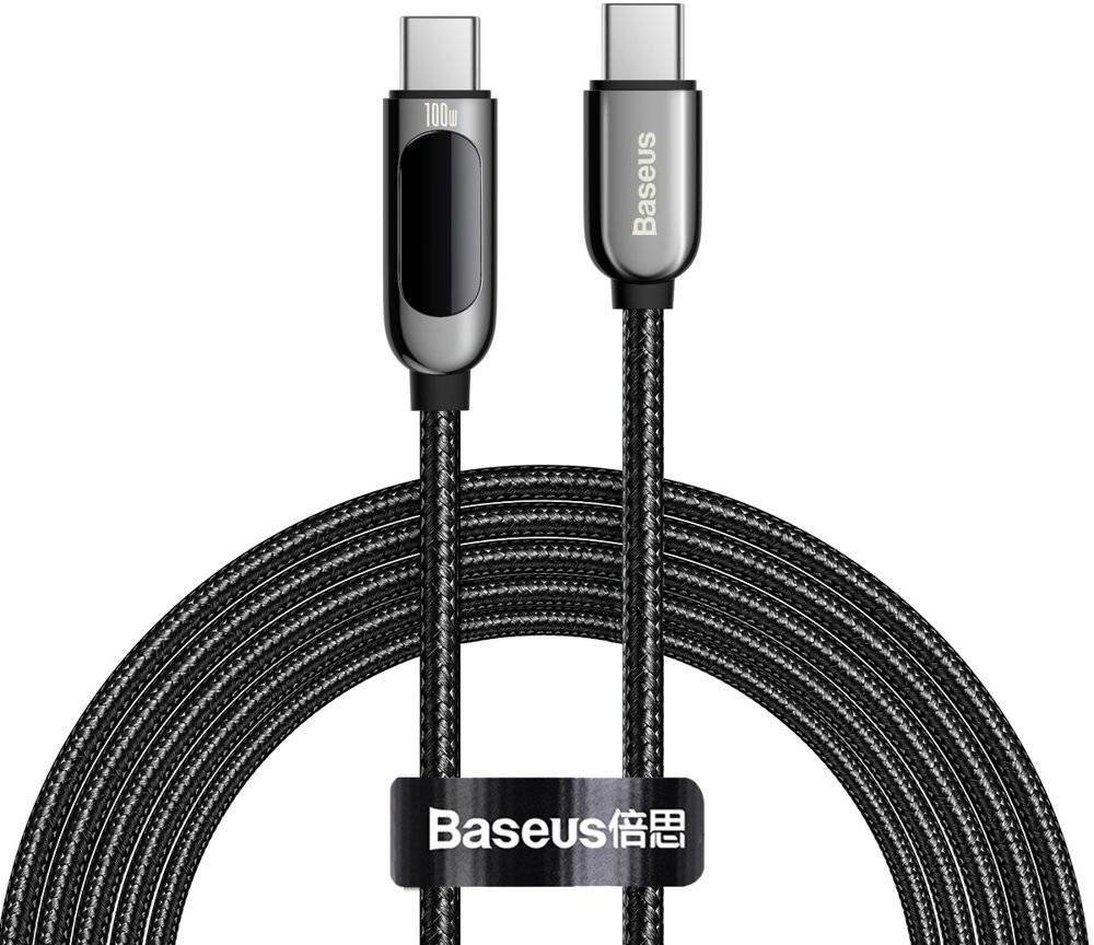 Акція на Baseus Cable USB-C to USB-C Display 100W 2m Black (CATSK-C01) від Stylus