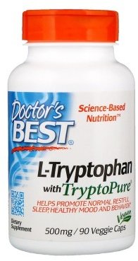 

Doctor's Best Best L-Tryptophan 500 mg 90 Veggie Caps Триптофан