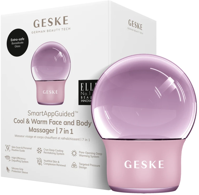 Акція на Geske Cool&Warm Face and Body Massager 7в1 pink від Stylus