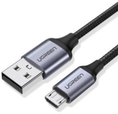 

Ugreen Aluminum Braid Usb Cable to microUSB 1m Black (60146)