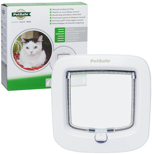 

Дверца PetSafe Staywell Manual-Locking Cat Flap с механическим замком для котов белая