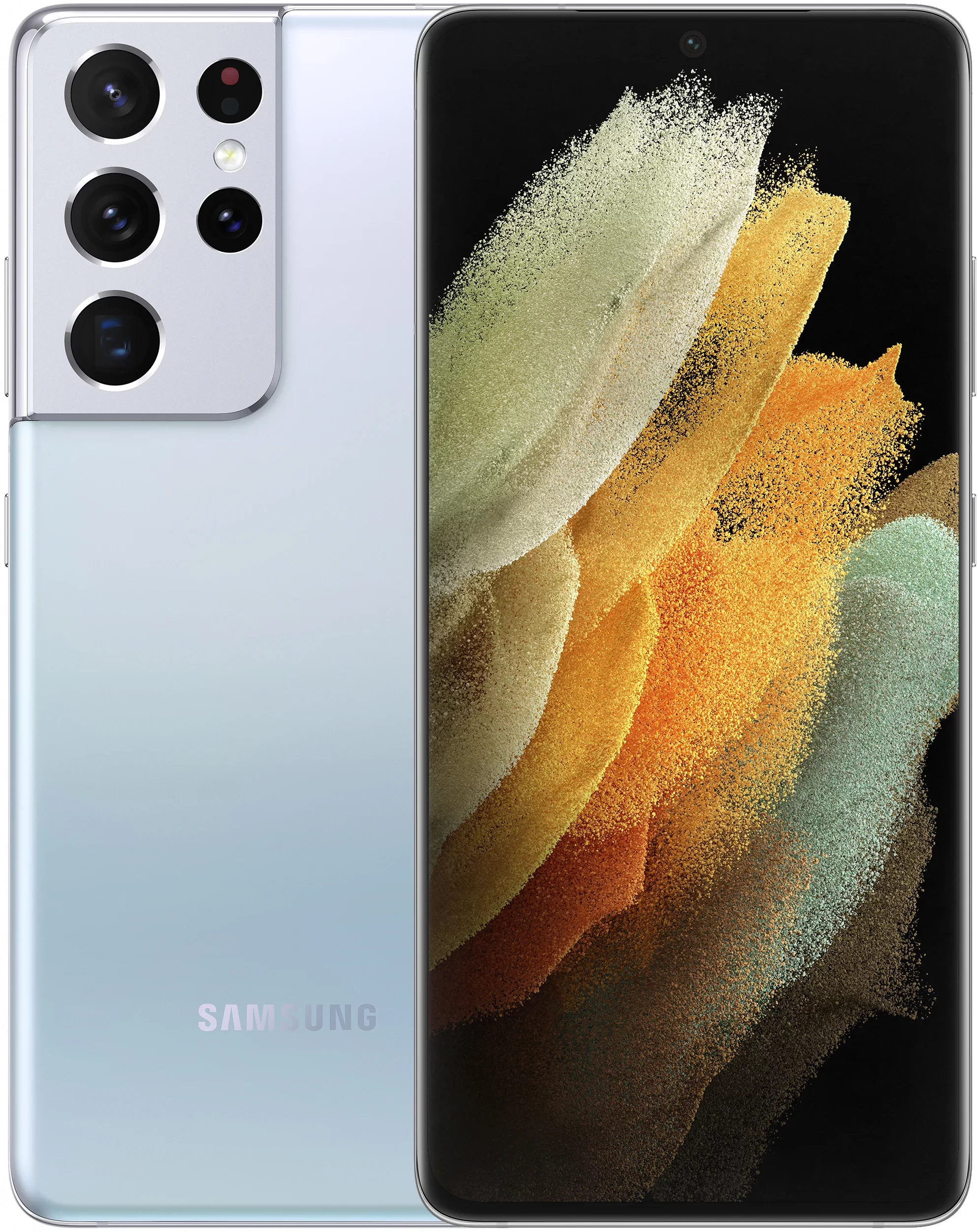 Акція на Samsung Galaxy S21 Ultra 12/256GB Dual Phantom Silver G998B від Y.UA
