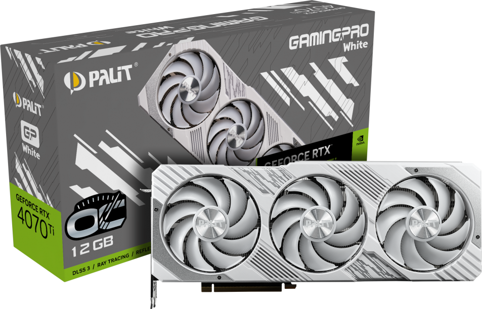 Акція на Palit GeForce Rtx 4070 Ti GamingPro White Oc (NED407TV19K9-1043W) від Stylus