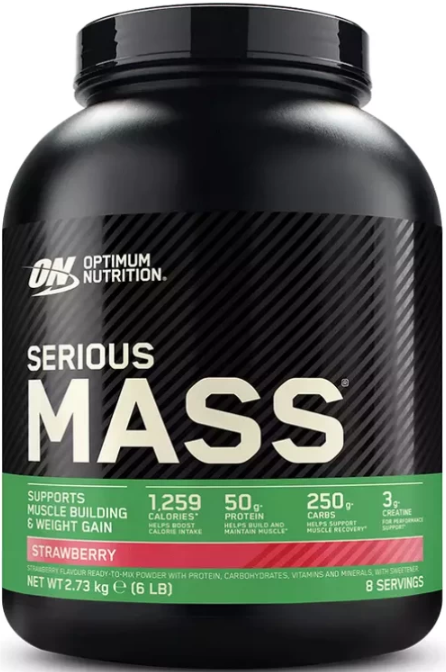 Акція на Optimum Nutrition (EU) Serious Mass 2730 g / 8 servings / strawberry від Stylus