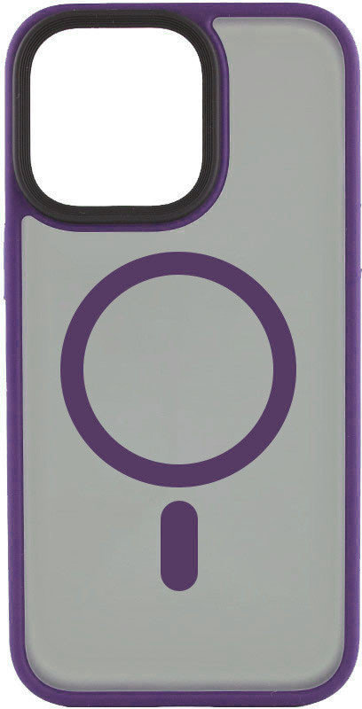 

Mobile Case TPU+PC Metal Buttons with MagSafe Dark Purple for iPhone 16 Pro Max