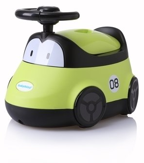 Акція на Детский горшок Babyhood Автомобиль, зеленый (BH-116G) від Stylus
