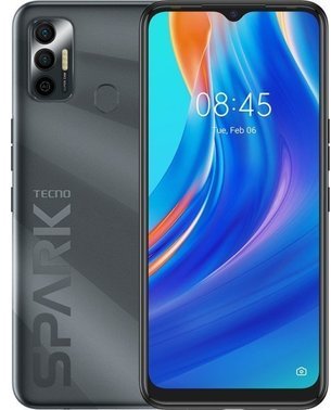 

Смартфон Tecno Spark 7 4/64 Gb Magnet Black Approved Вітринний зразок