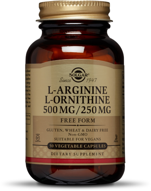 

Solgar L-Arginine L-Ornithine Солгар Aргінін орнітин 500/250 mg 50 капсул