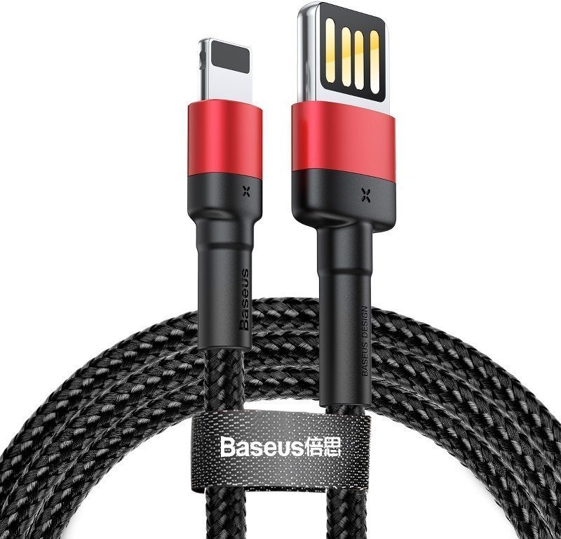 

Baseus Usb Cable to Lightning Cafule Special Edition 2.4A 1m Red/Black (CALKLF-G91)