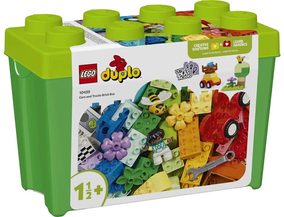 

Конструктор Lego Duplo Коробка кубиков: машины и грузовики 80 деталей (10439)