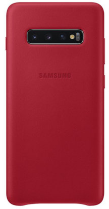 

Samsung Leather Cover Red (EF-VG975LREGRU) for Samsung G975 Galaxy S10+