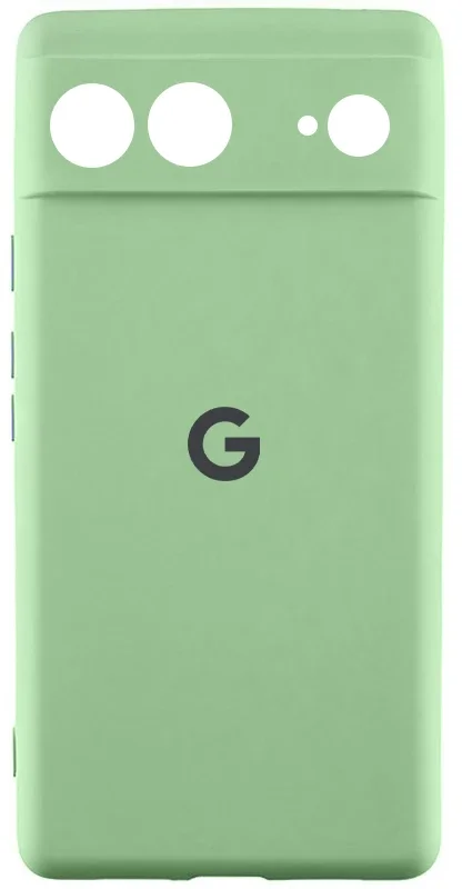 

Lakshmi Premium Silicone Case with Logo Full Camera Mint for Google Pixel 7