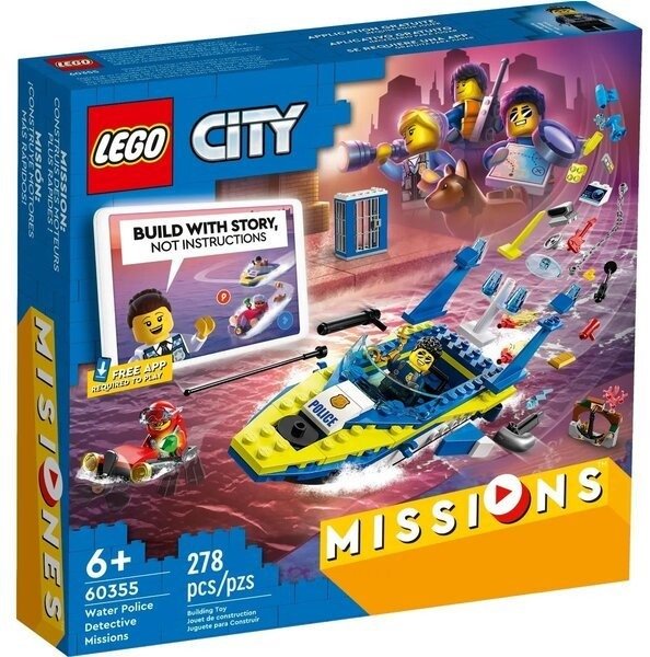 

Конструктор Lego City Missions Детективні місії водної поліції (60355)