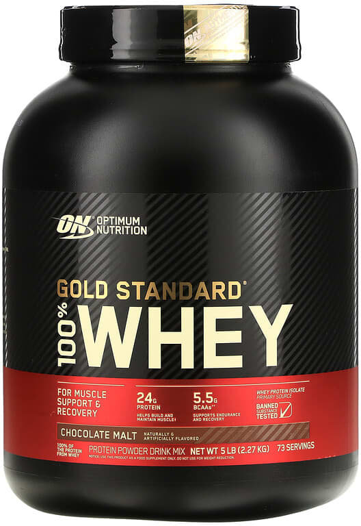 Акція на Optimum Nutrition 100% Whey Gold Standard 2270 g / 73 servings / Chocolate Malt від Stylus