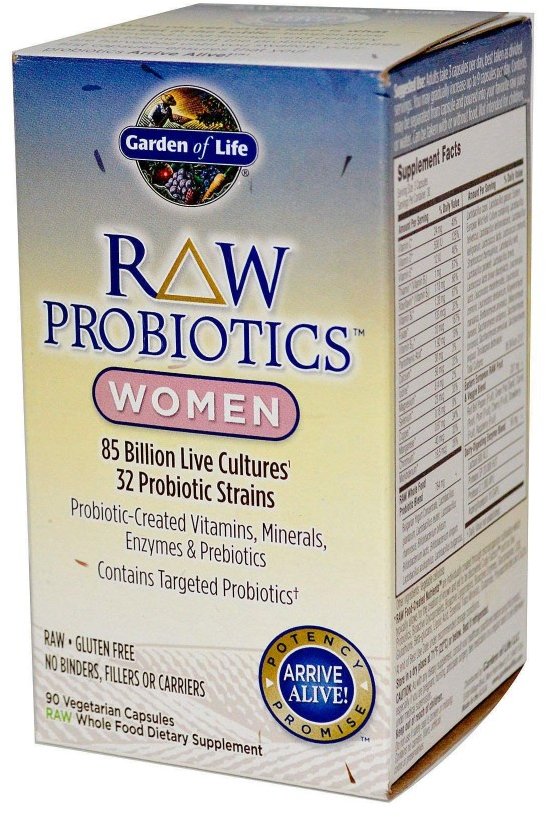 

Garden of Life Raw Probiotics, Women, 85 Billion, 90 Vegetarian Capsules (GOL-11567)