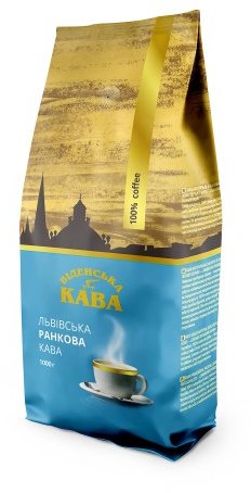 

Кофе Віденська кава Львівська Ранкова в зернах 1 кг (4820000371551)