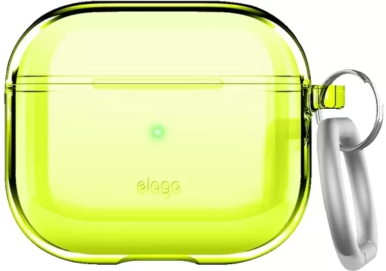 

Чехол для наушников Elago Clear Case Neon Yellow (EAP3CL-HANG-NYE) for Apple AirPods 3