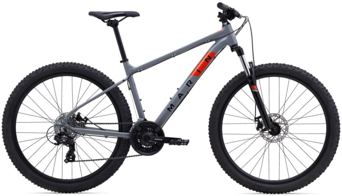 Акція на Marin 27.5" Bolinas Ridge 1 рама - S 2024 Gloss Grey/Black/Roarange (SKD-89-78) від Stylus