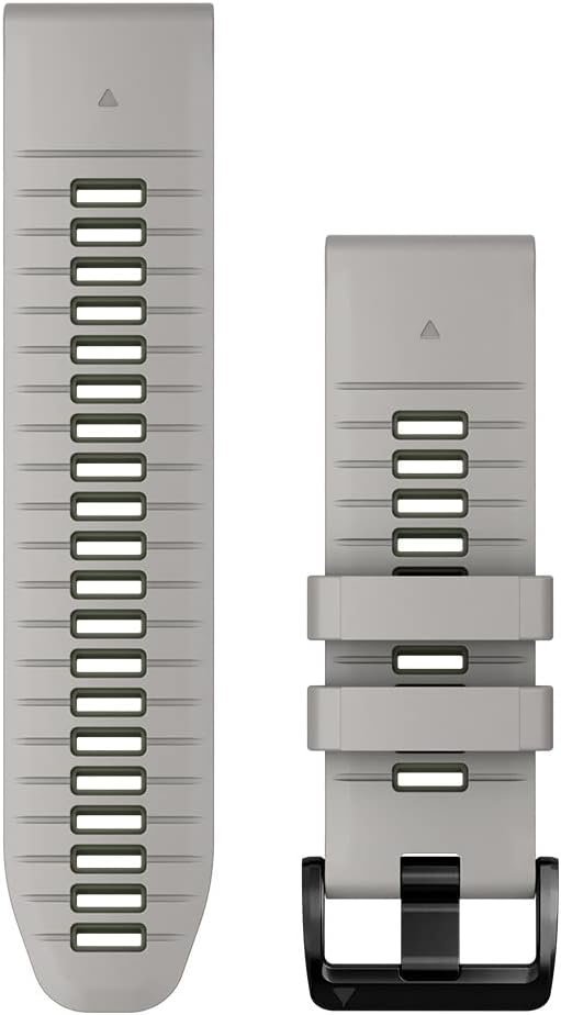 

Garmin QuickFit 26 Watch Bands Fog Grey/Moss Silicone (010-13281-08)