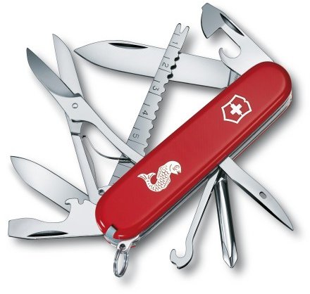 Акція на Victorinox Fisherman 91мм/17предметов/красный лого (1.4733.72) від Stylus