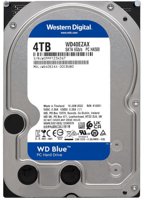 Акція на Wd Blue Pc Desktop 4TB (WD40EZAX) від Stylus