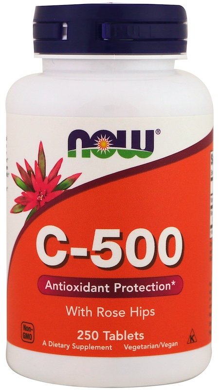 

Now Foods C-500 With Rose Hips, 250 Tablets (NOW-00672)