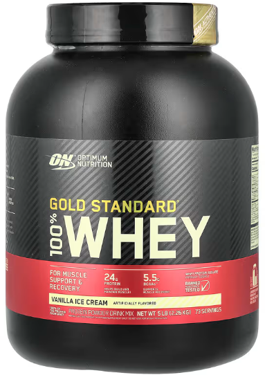 Акція на Optimum Nutrition Gold Standart 100% Whey 2270 g / 73 servings / Vanila ice Cream від Stylus