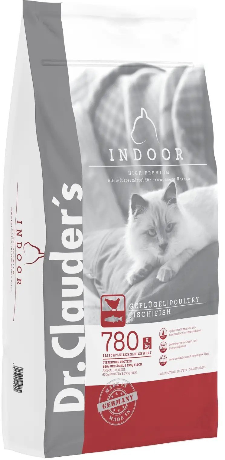 Акція на Сухой корм Dr.Clauder's High Premium Indoor для домашних кошек с лососем и курицей для выведения шерсти 10 кг (21411000) від Stylus