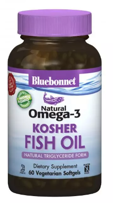 Акція на Bluebonnet Nutrition Натуральная Омега-3 из Кошерного рыбьего жира 60 желатиновых капсул від Stylus